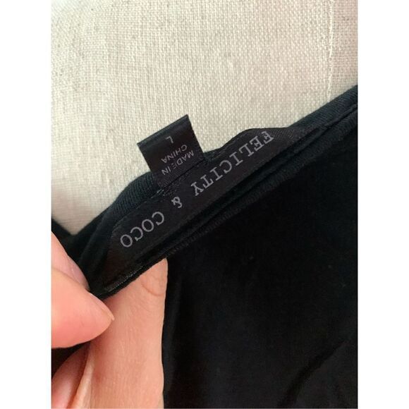 Feliciti and coco black maxi dress long size large - Picture 5 of 5